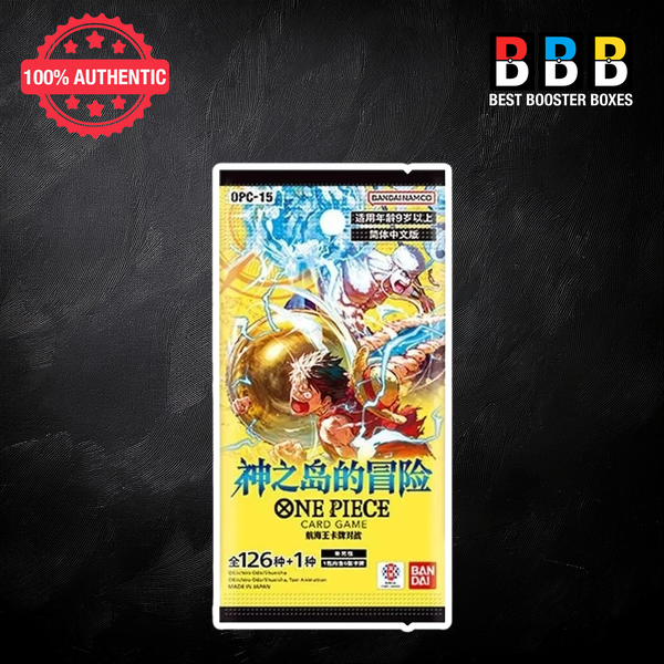 One Piece OPC-15 Adventure on Kami's Island Sealed Chinese Booster Pack