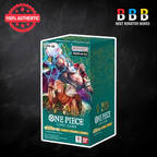 One Piece OPK-08 Two Legends Korean booster box front packaging showing Yonko characters and TCG artwork