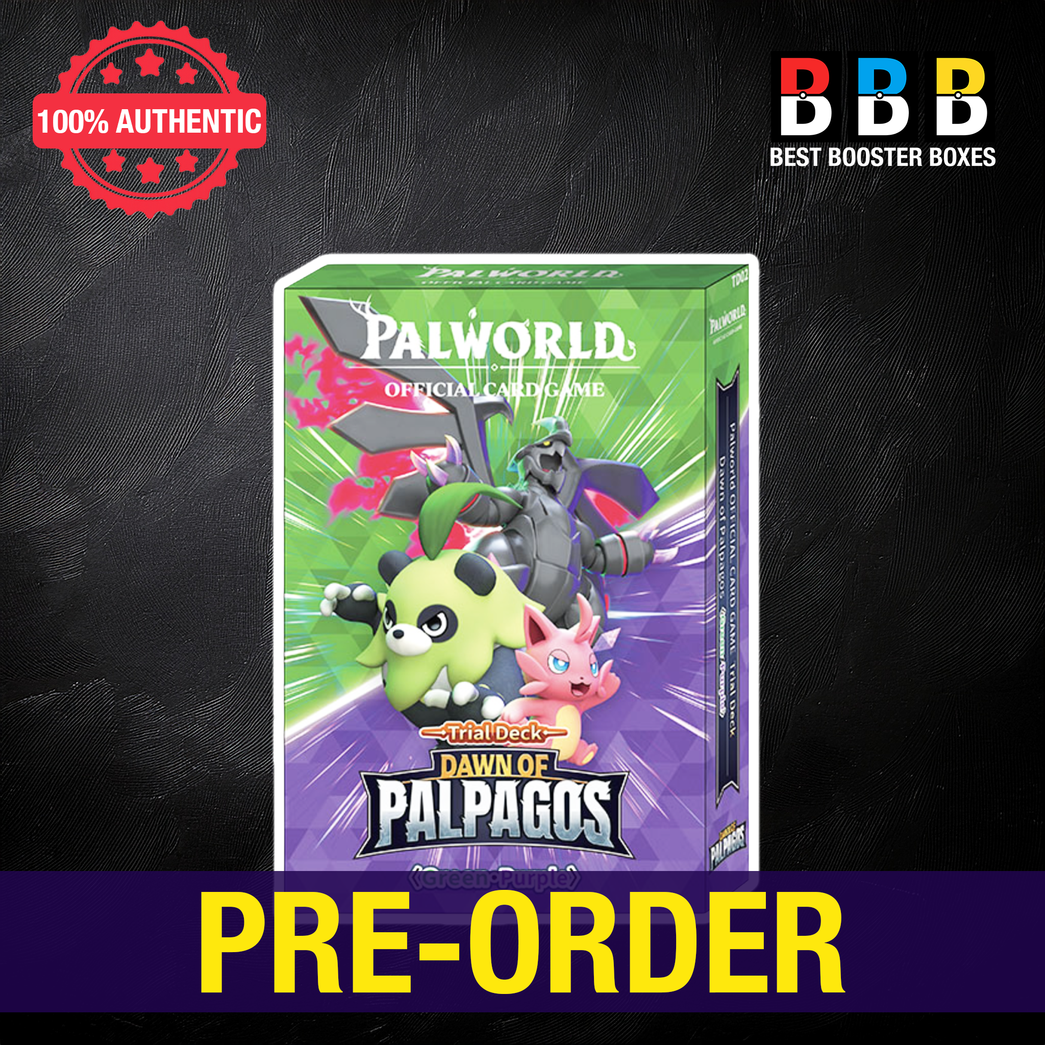 Palworld TCG: Dawn of Palpagos Green/Purple Trial Deck – Sealed | Best Booster Boxes UK Pre-order