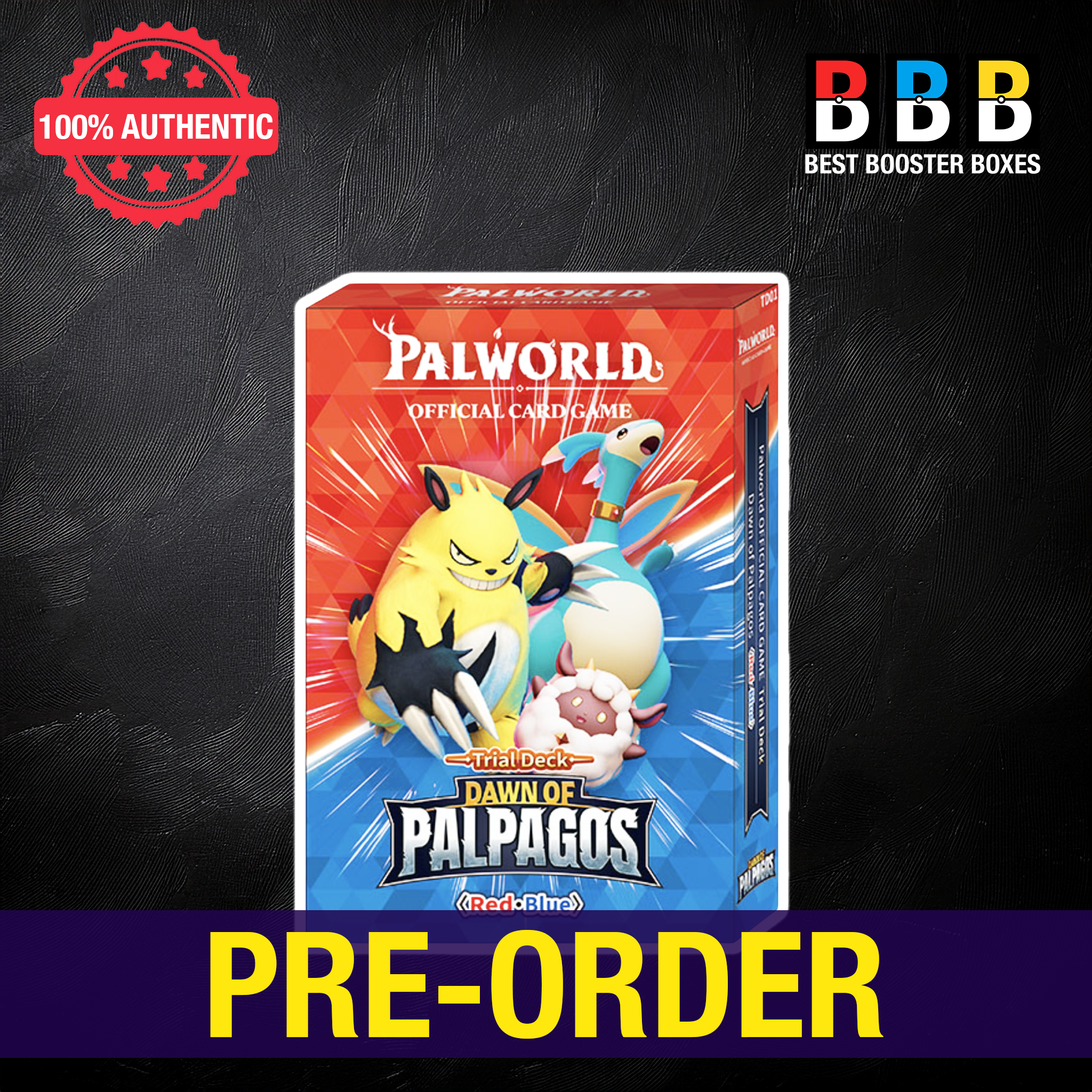 Palworld TCG: Dawn of Palpagos Red/Blue Trial Deck – Sealed | Best Booster Boxes UK Pre-order