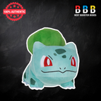 Pokémon Bulbasaur 12 inch plush – blue-green soft toy with embroidered red eyes and green bulb, front view