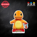 Pokémon Charmander 12 inch plush toy in official Pokémon box – orange soft stuffed figure with yellow belly and embroidered blue eyes