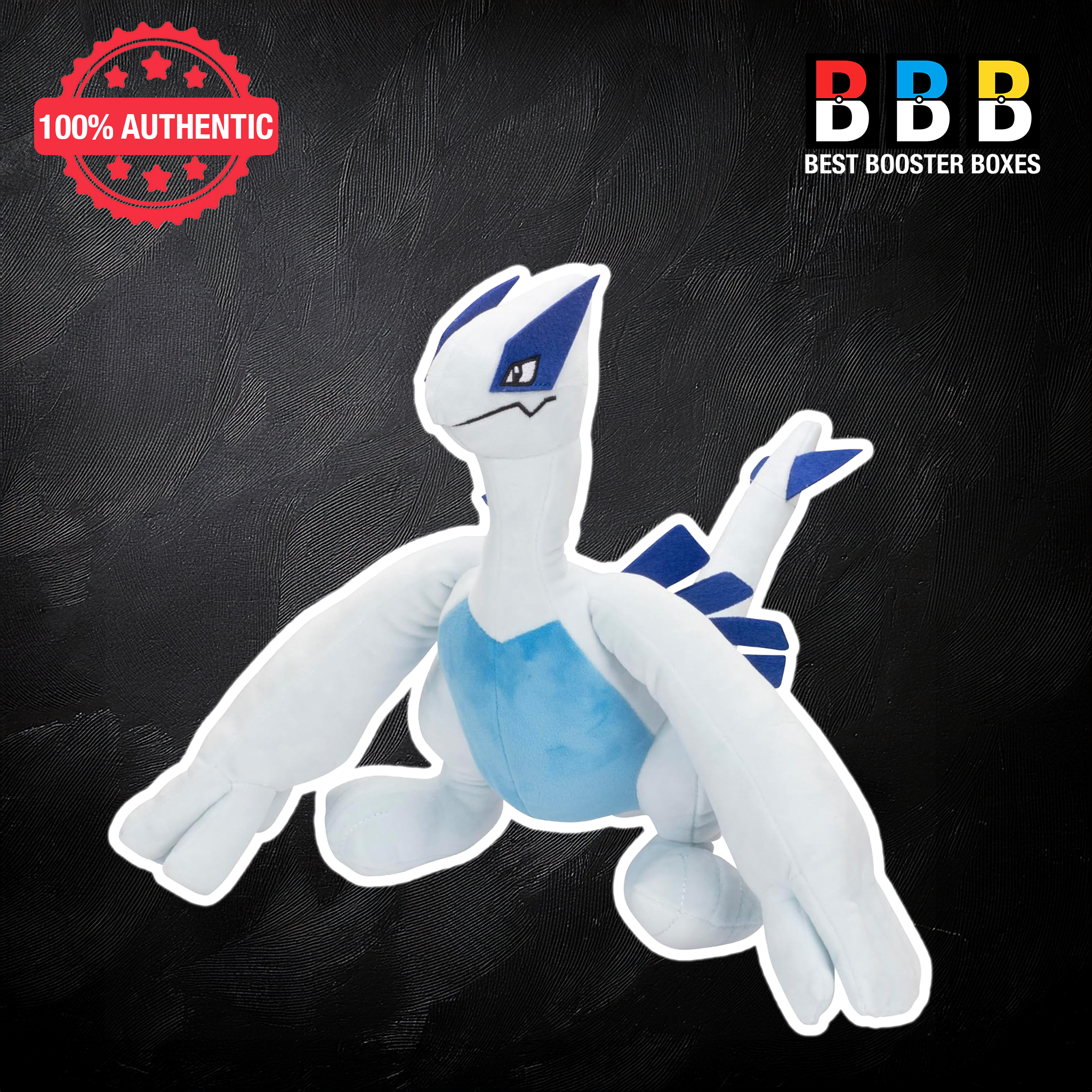 Pokémon Lugia 12 inch plush toy side view – super-soft plush material