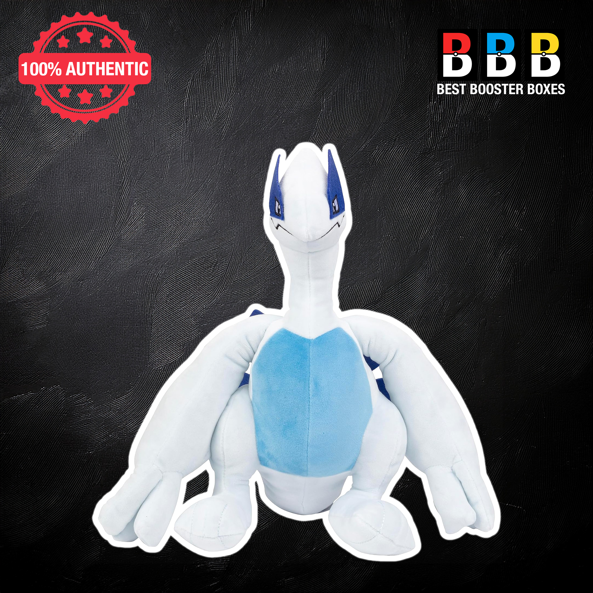 Pokémon Lugia plush 30cm – embroidered face detail, suitable for ages 2+