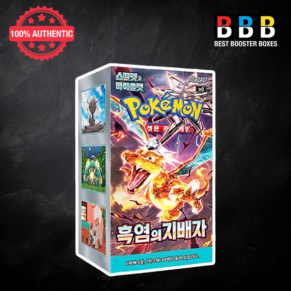 Ruler of the Black Flame Booster Box Korean Pokémon TCG sv3 sealed product front view
