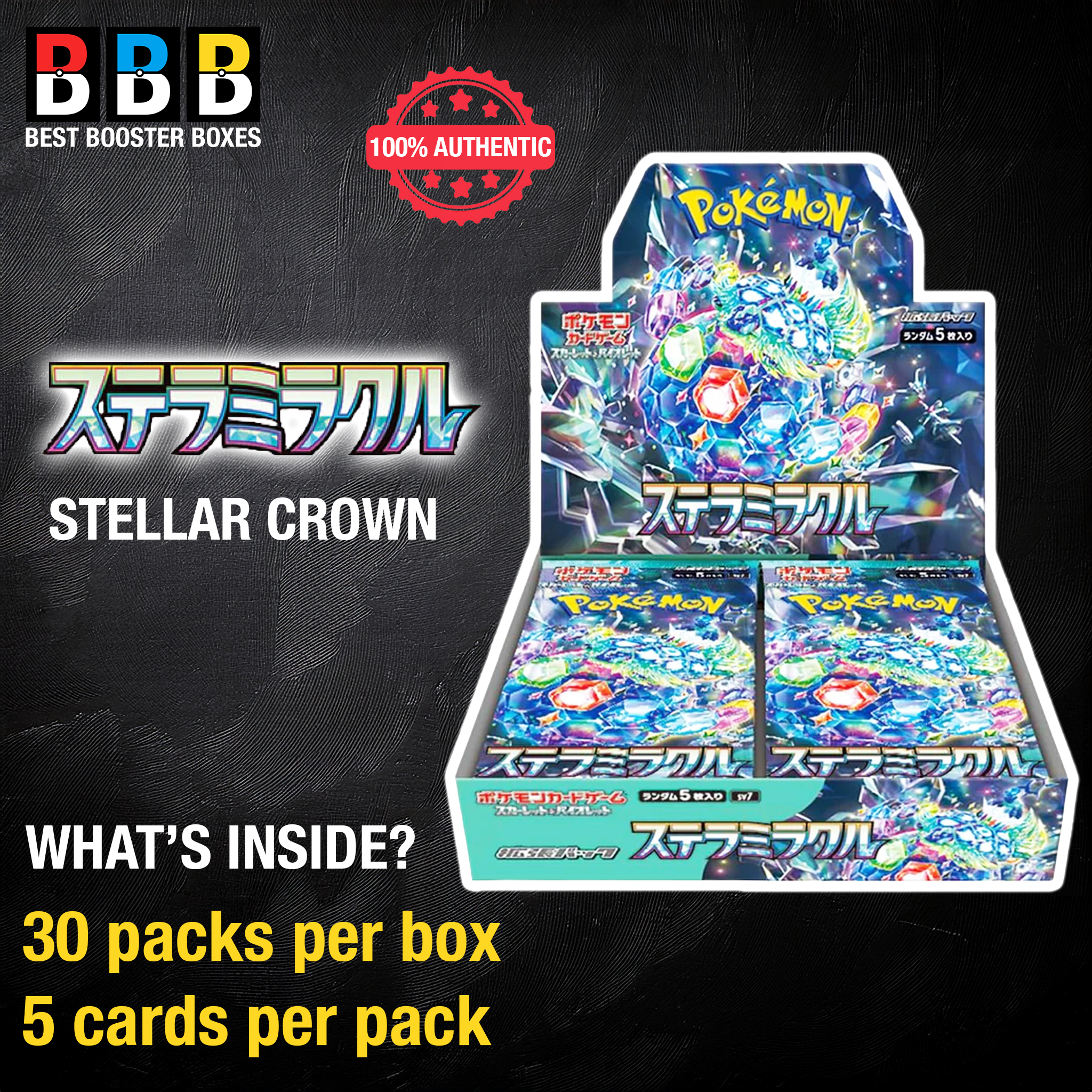 Stellar Miracle Booster Box Pokémon Japanese sv7 - product specifications and contents details