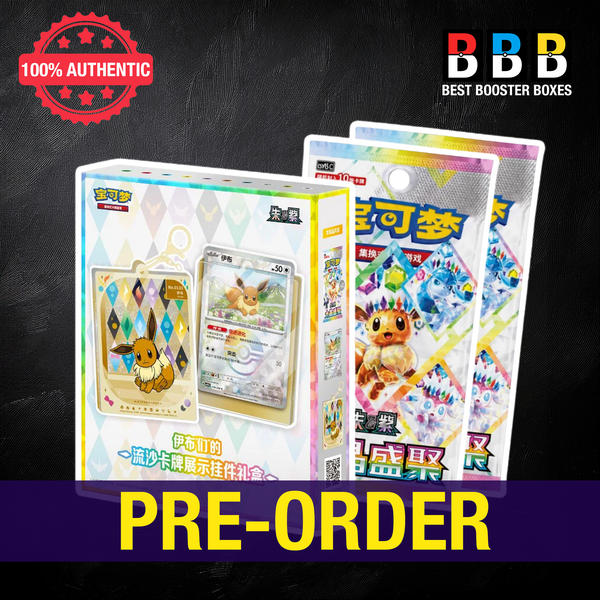 Pokémon Terastal Grand Gathering Simplified Chinese Quicksand Card Display Charm Gift Box CSV9.5 C – Pre-Order, Factory Sealed