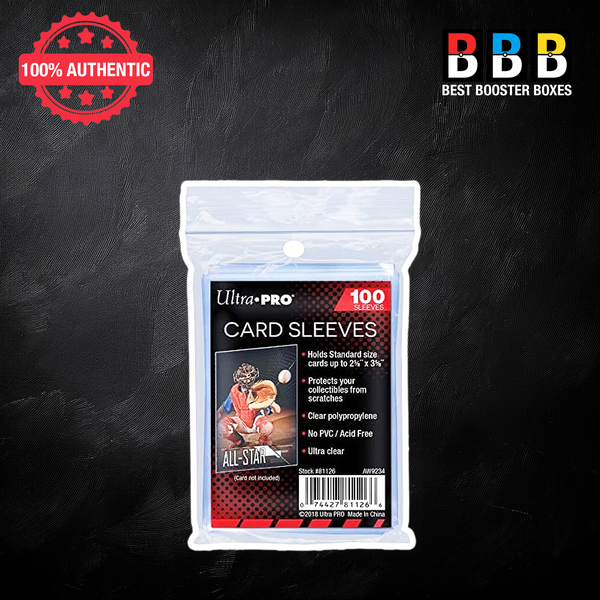 Ultra Pro Card Penny Sleeves Pack of 100 – Clear, Acid-Free, Standard Size TCG Card Sleeves