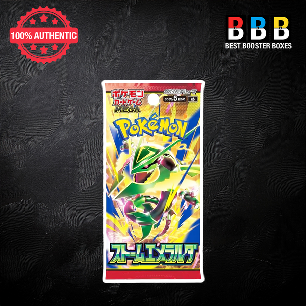 Pokémon Japanese Storm Emeralda Booster Pack m6 – 5 Cards Factory Sealed