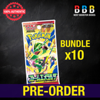 Pokémon Japanese Storm Emeralda Booster Pack Bundle m6 – 5 Cards Factory Sealed